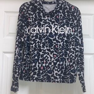 🎉10 for $10🎉Calvin Klein Leopard Long Sleeve Hooded Top     Size S